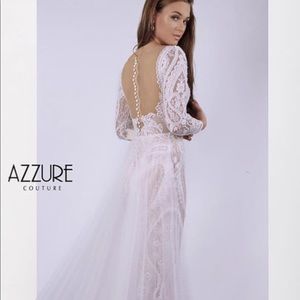 Azzure couture Pink couture dress size 6 never worn.